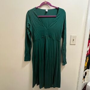Old Navy (M) Green Long Sleeve Dress